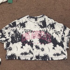 Black and white crop top